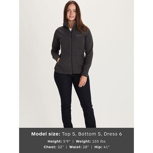 Marmot Pisgah Jackets - Womens Fleece Black CA2635018 Canada